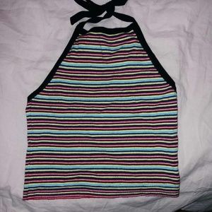Brandy Melville Striped Halter Tank